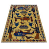 Yellow Color War Rug 3' 10" x 5' 10" (ft) - No. G36548