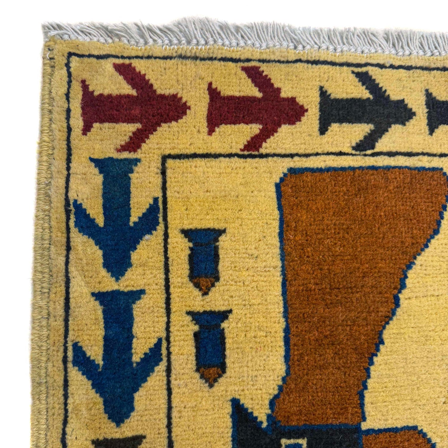 Yellow Color War Rug 3' 10" x 5' 10" (ft) - No. G36548