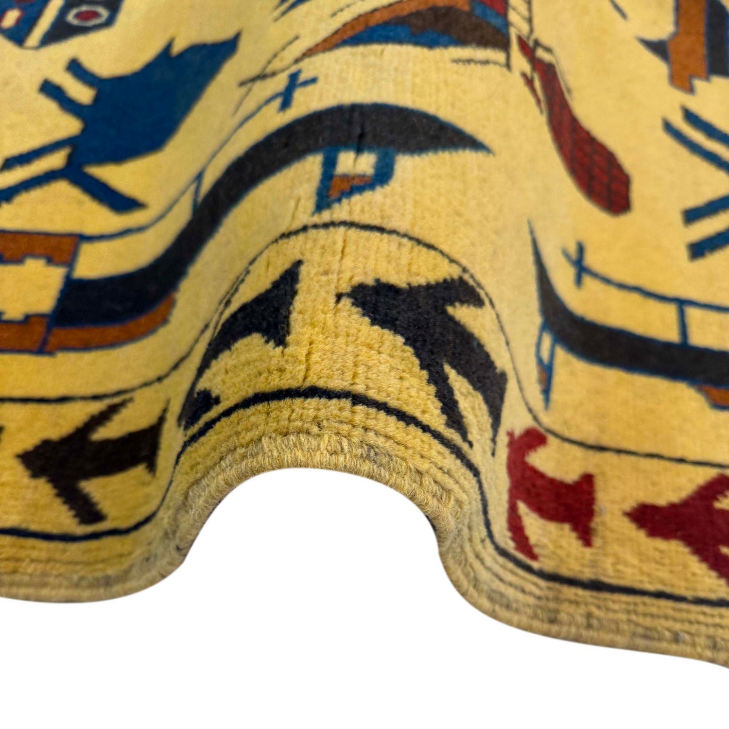 Yellow Color War Rug 3' 10" x 5' 10" (ft) - No. G36548