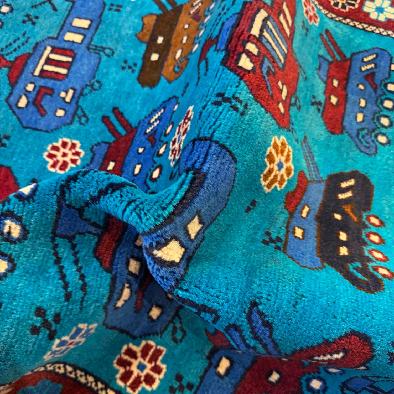 Hand Knotted War Rug 2' 9" x 4' 4" (ft) - No. G36549