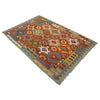 Handmade Vegetable Kilim 4' 0" x 5' 7" (ft) - No. G36625