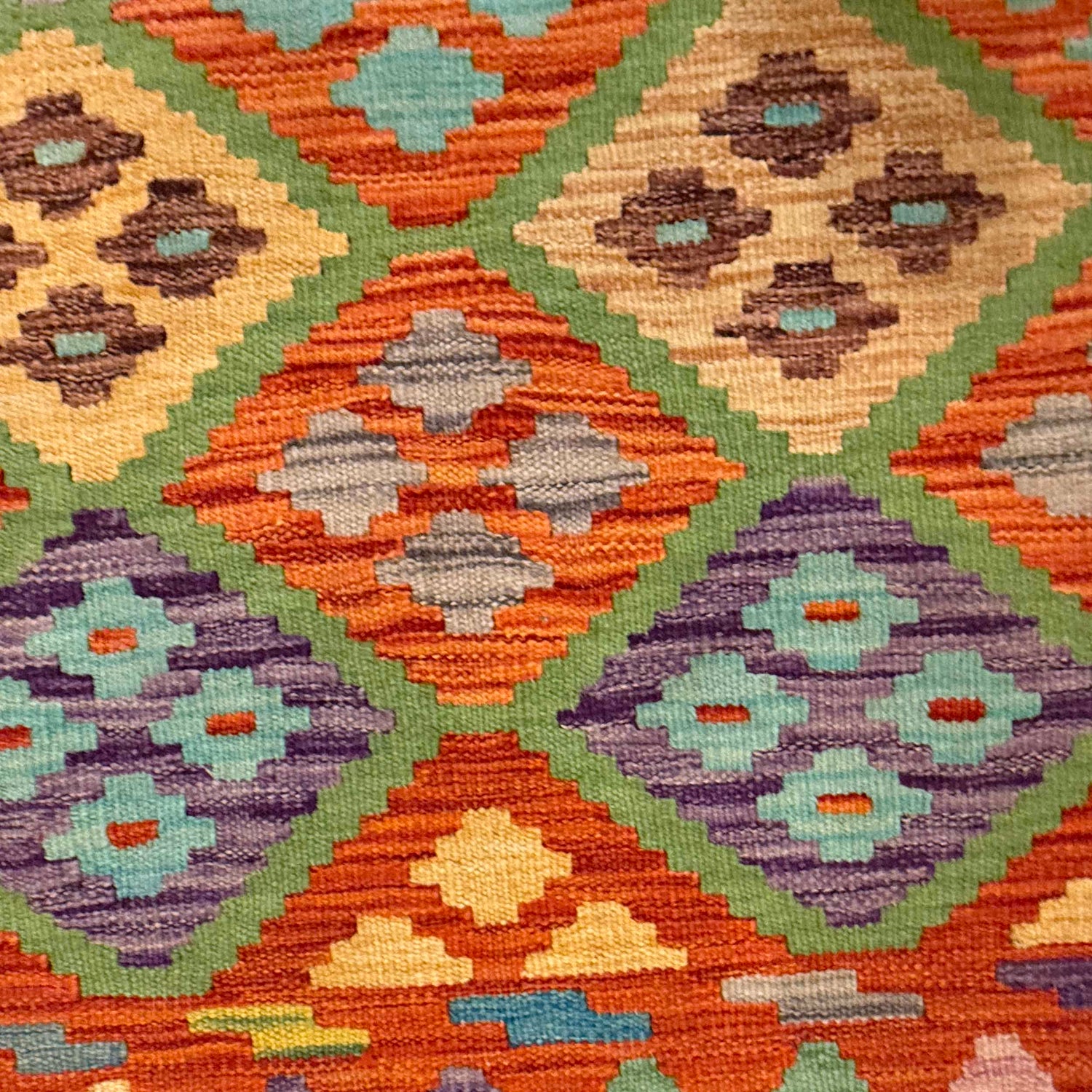 Handmade Vegetable Kilim 4' 3" x 5' 9" (ft) - No. G36629