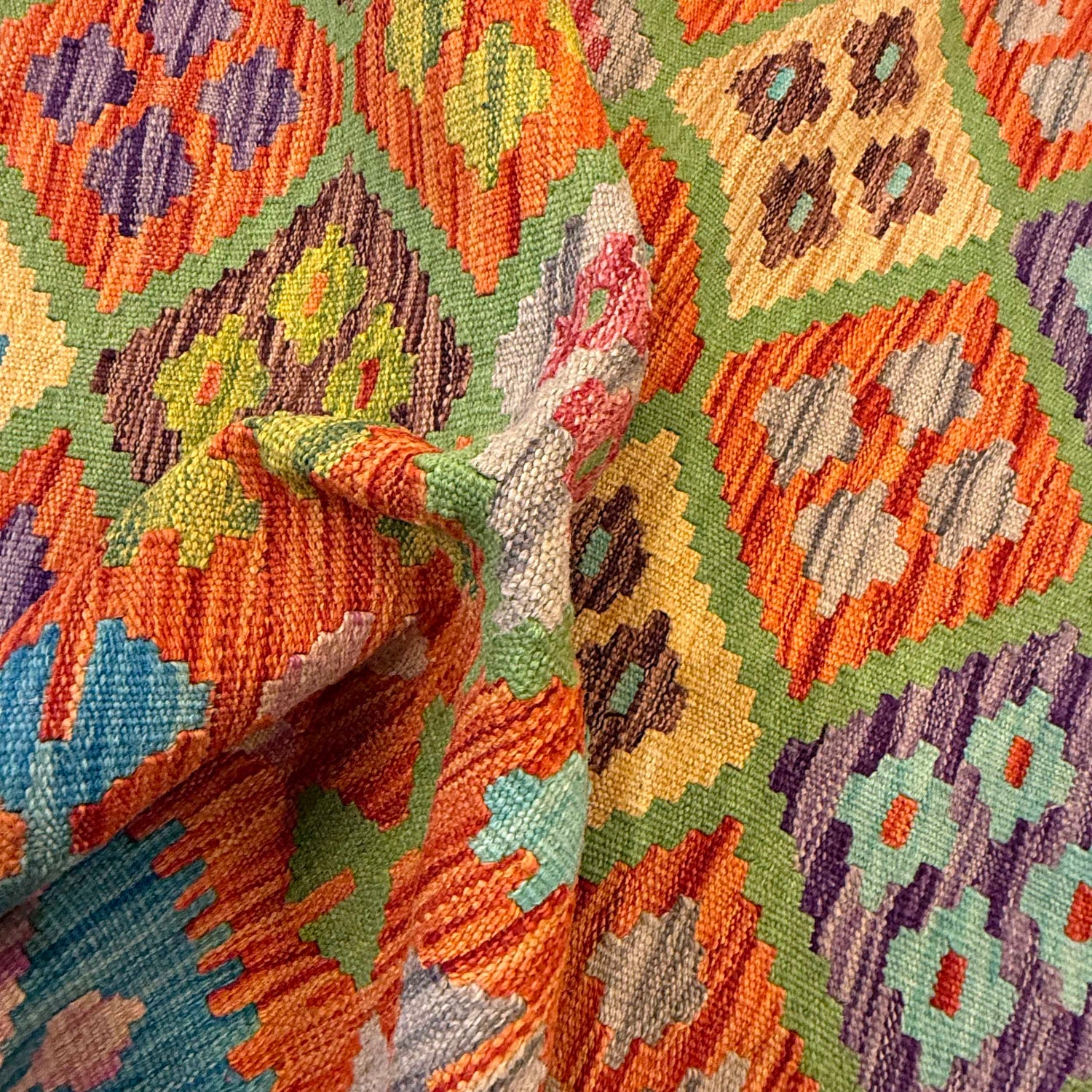 Handmade Vegetable Kilim 4' 3" x 5' 9" (ft) - No. G36629