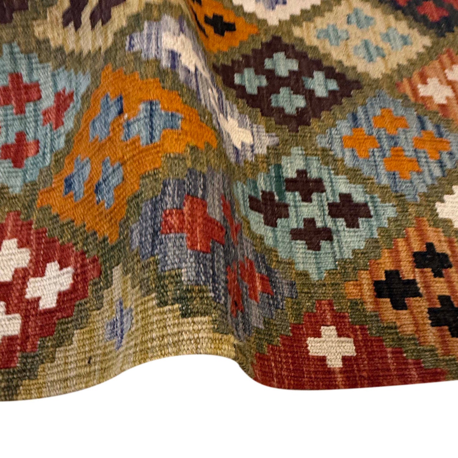 Vegetable Kilim Runner 2' 8" x 9' 10" (ft) - No. G36630