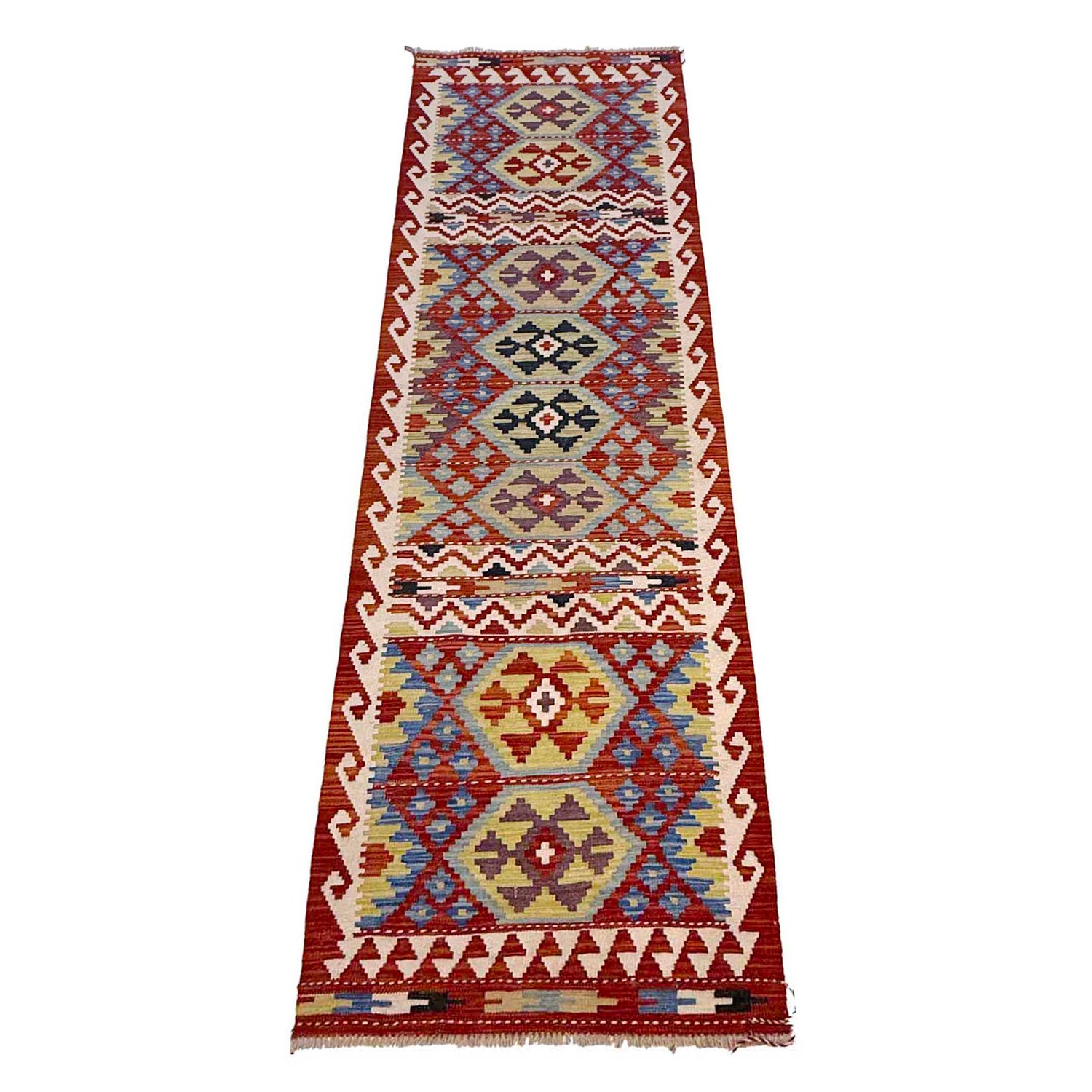 Vegetable Kelim Runner 2' 7" x 9' 5" (ft) - No. G36631