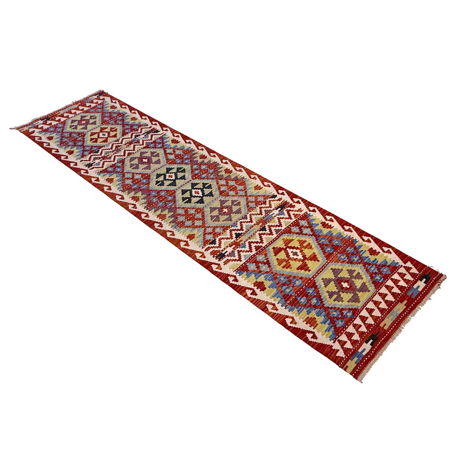 Vegetable Kelim Runner 2' 7" x 9' 5" (ft) - No. G36631
