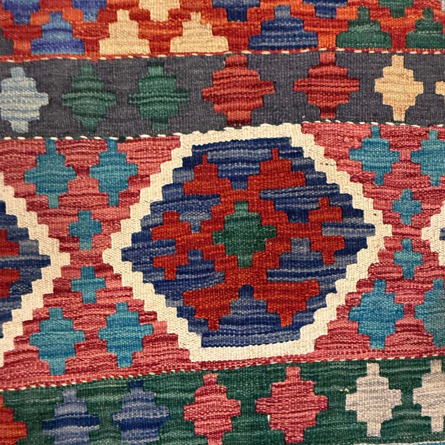 Handmade Vegetable Kilim 3' 3" x 5' 2" (ft) - No. G36632