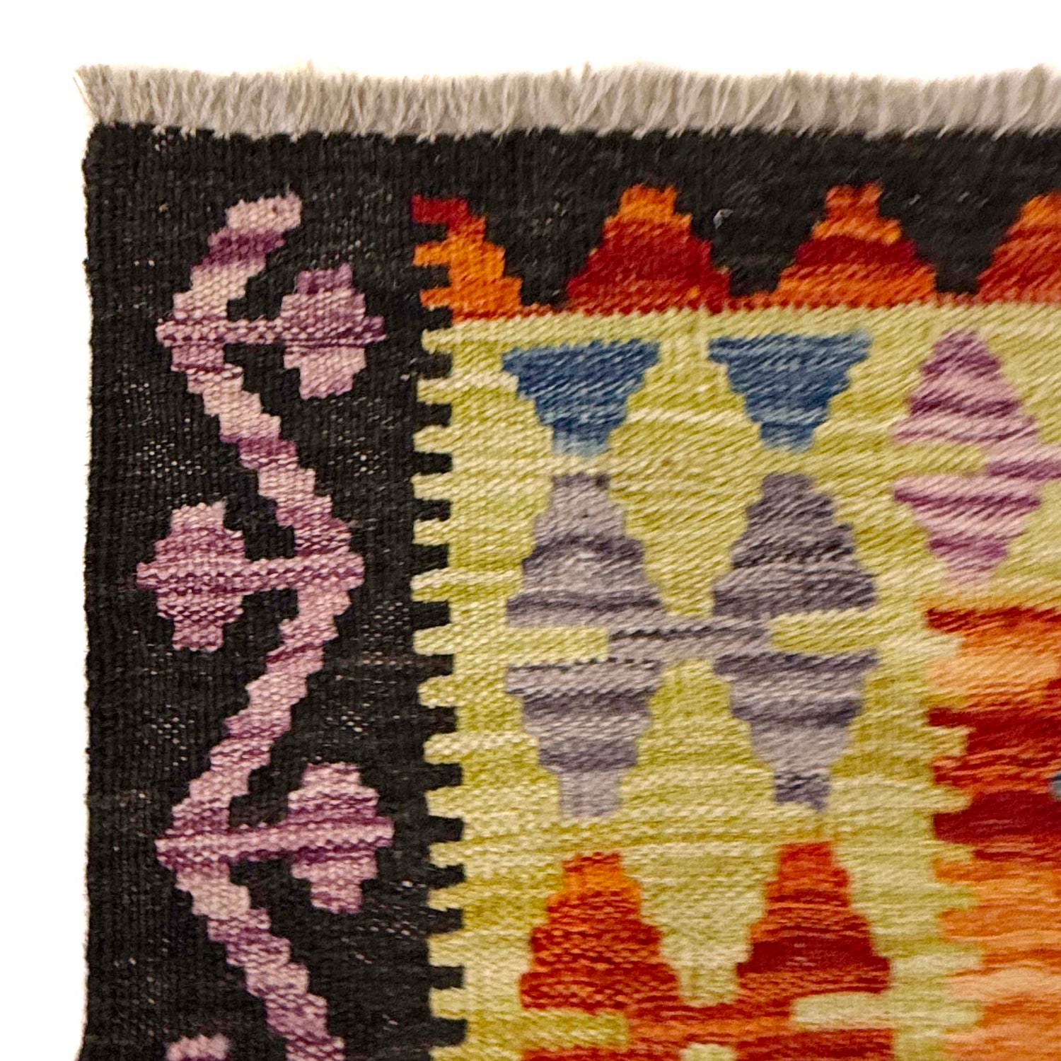 Handmade Vegetable Kelim 4' 3" x 5' 11" (ft) - No. G36634