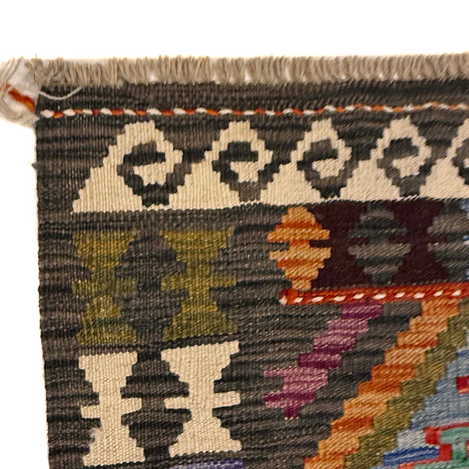 Vegetable Kilim Runner 2' 9" x 9' 11" (ft) - No. G36635