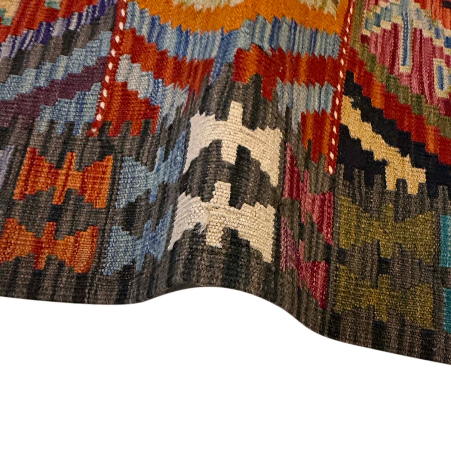 Vegetable Kilim Runner 2' 9" x 9' 11" (ft) - No. G36635