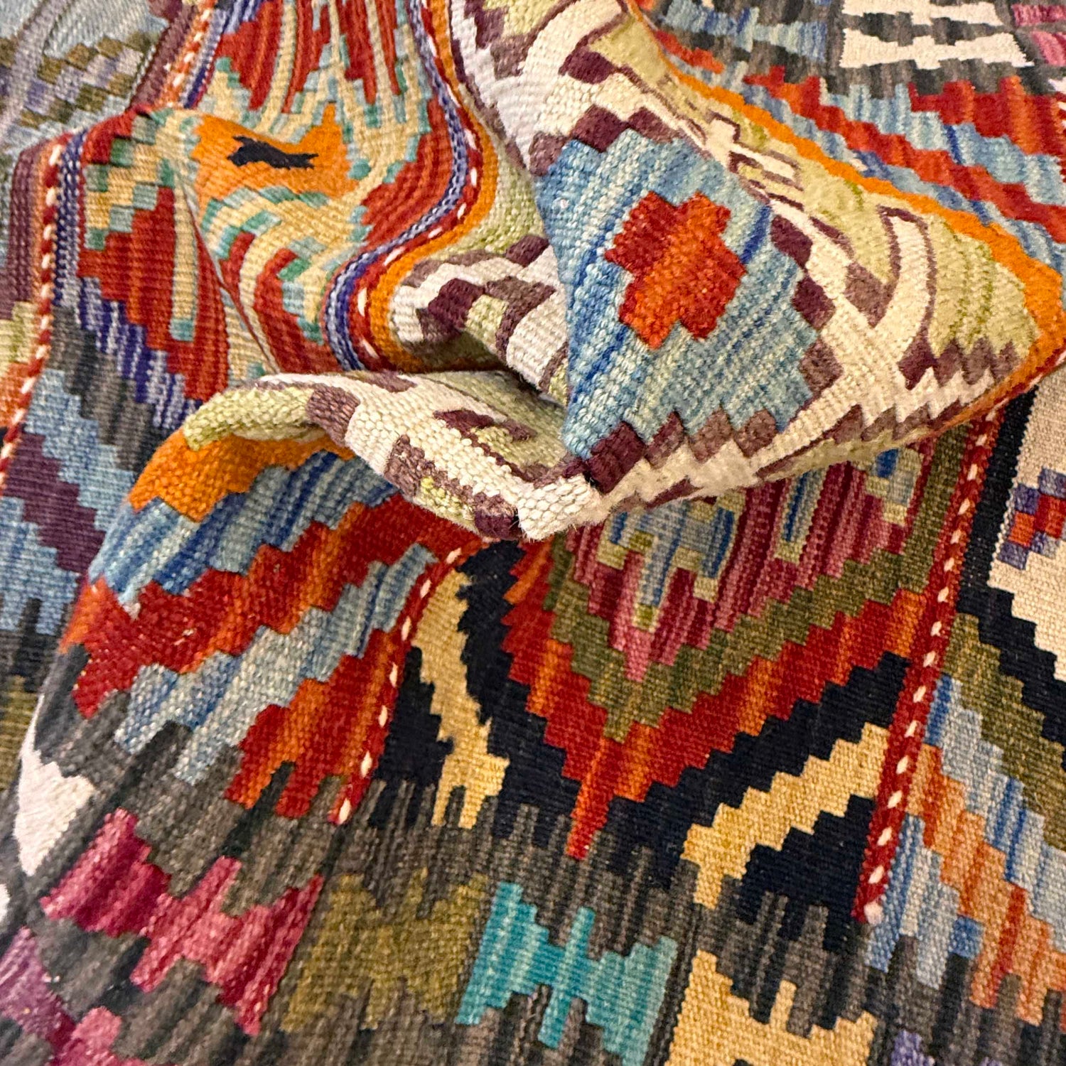 Vegetable Kilim Runner 2' 9" x 9' 11" (ft) - No. G36635