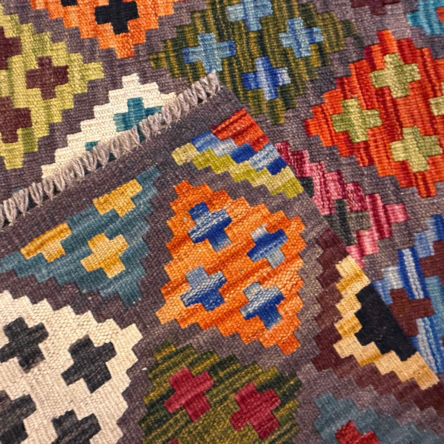 Handmade Vegetable Kilim 5' 9" x 8' 1" (ft) - No. G36637