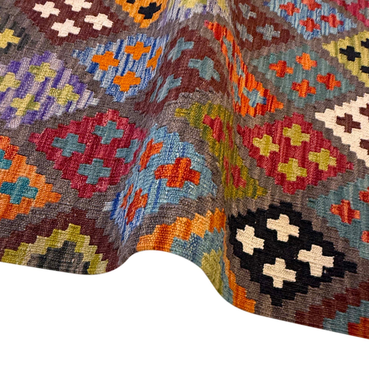 Handmade Vegetable Kilim 5' 9" x 8' 1" (ft) - No. G36637
