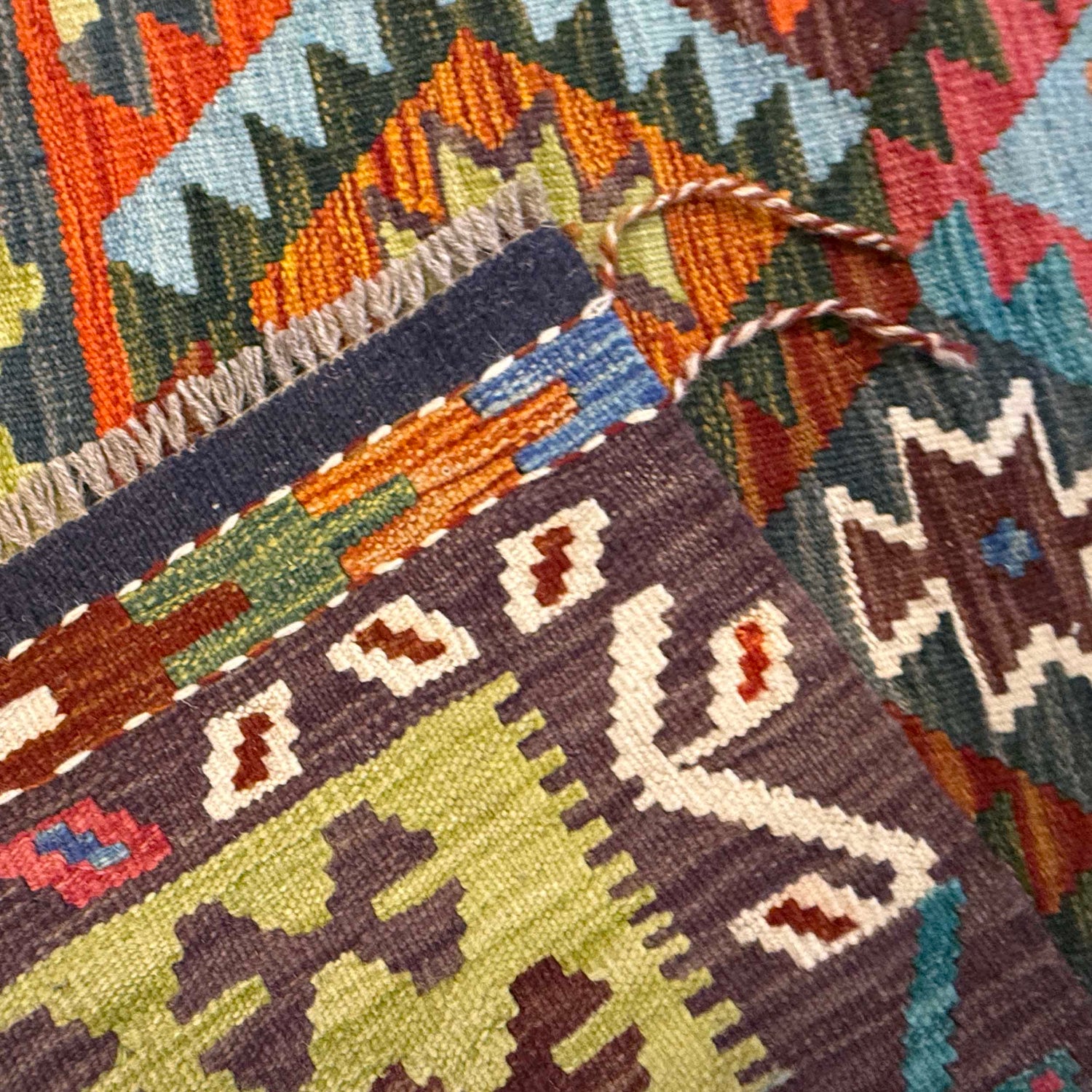 Handmade Vegetable Kelim 5' 8" x 8' 0" (ft) - No. G36638