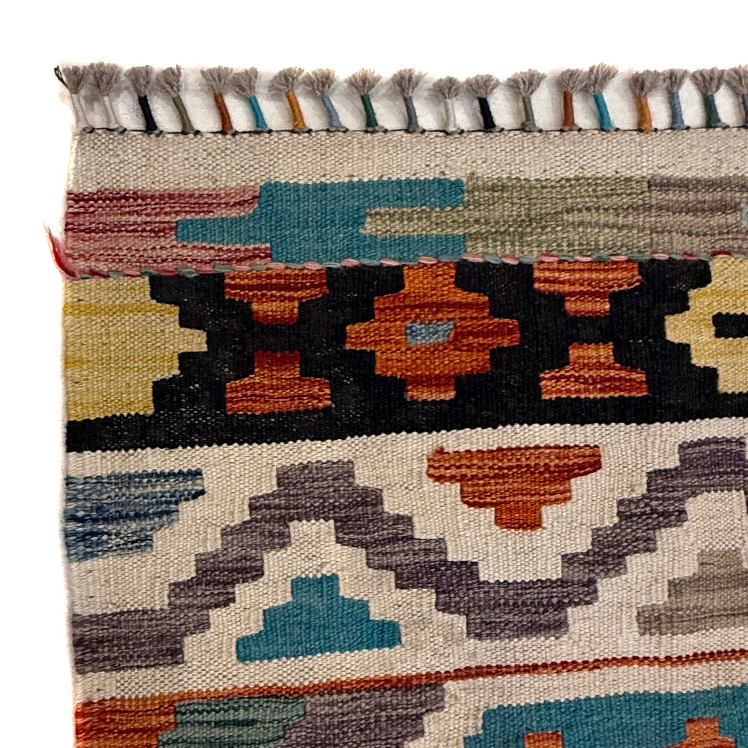 Handmade Vegetable Kilim 6' 9" x 10' 0" (ft) - No. G36641