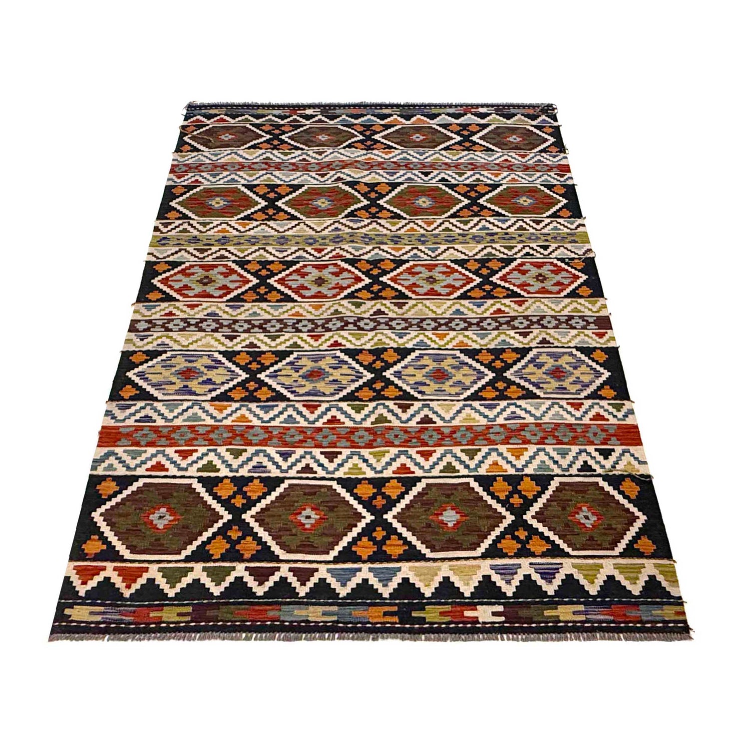 Handmade Vegetable Kilim 4' 11" x 7' 3" (ft) - No. G36644