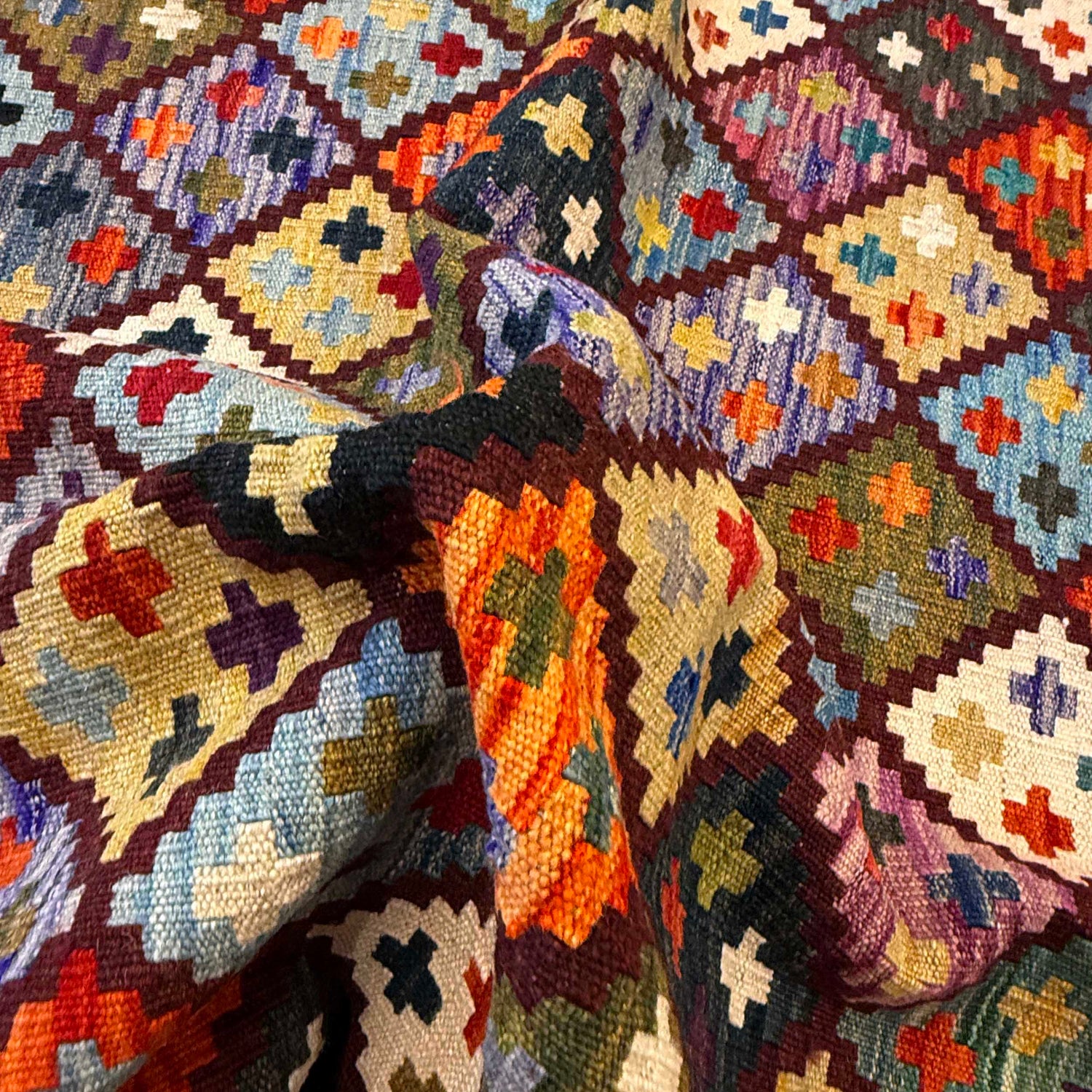 Handmade Vegetable Kilim 4' 2" x 6' 0" (ft) - No. G36645