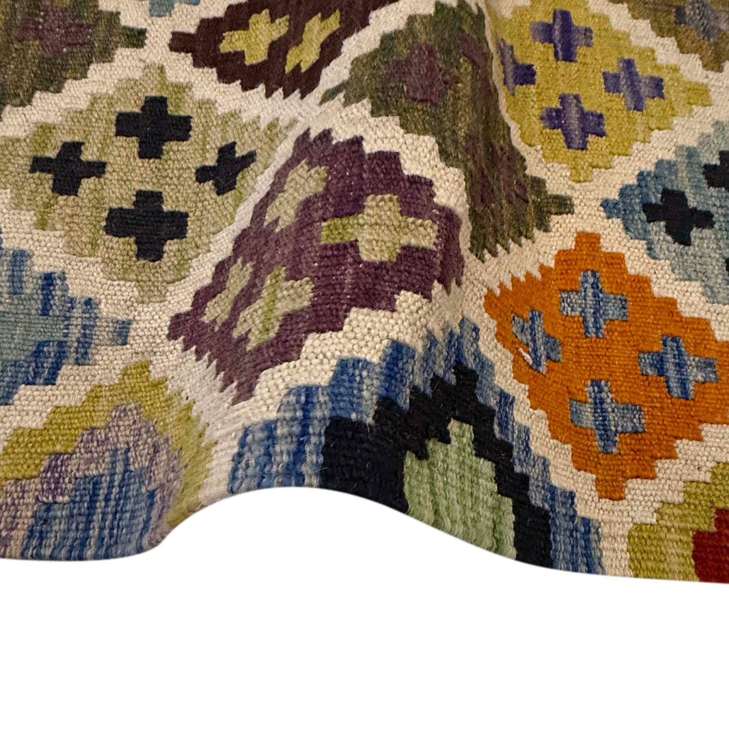 Handmade Vegetable Kilim 3' 3" x 4' 10" (ft) - No. G36647