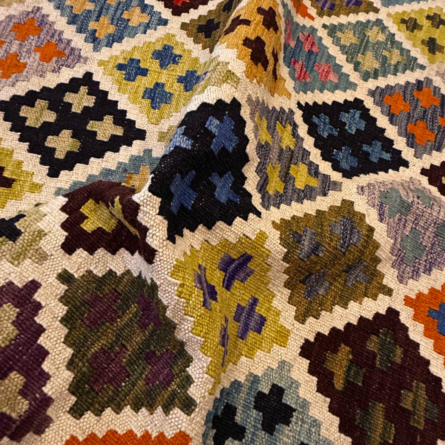 Handmade Vegetable Kilim 3' 3" x 4' 10" (ft) - No. G36647