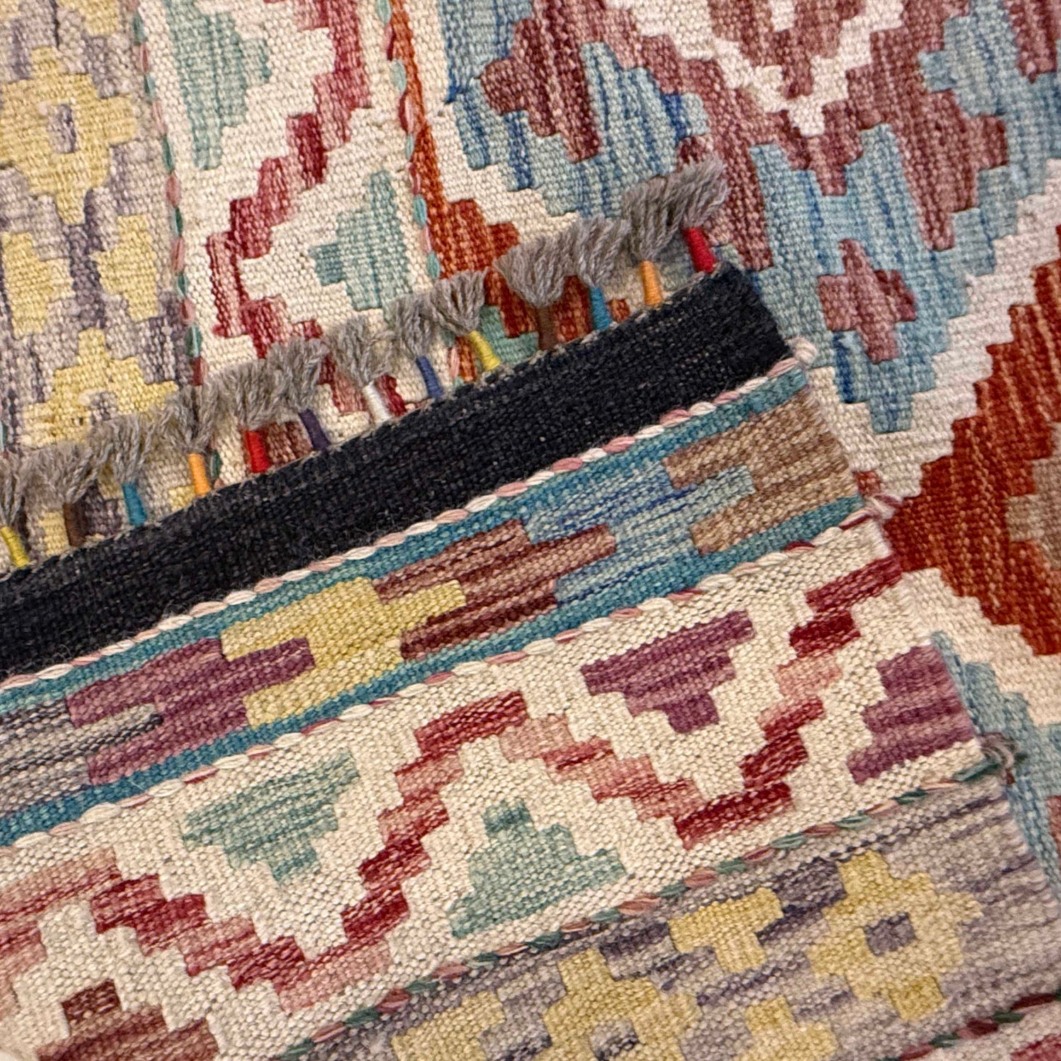 Handmade Vegetable Kelim 6' 8" x 10' 0" (ft) - No. G36650