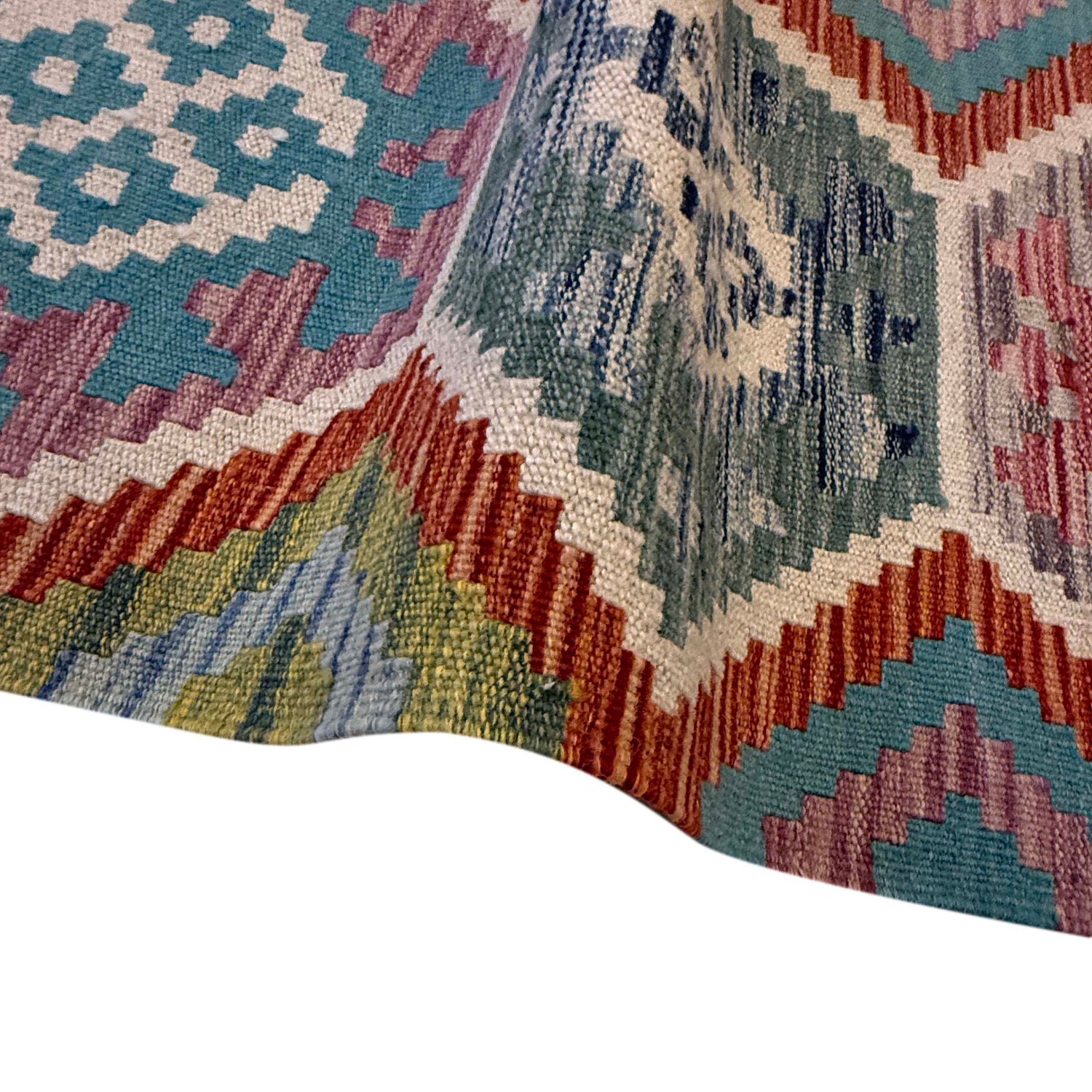 Handmade Vegetable Kelim 6' 8" x 10' 0" (ft) - No. G36650