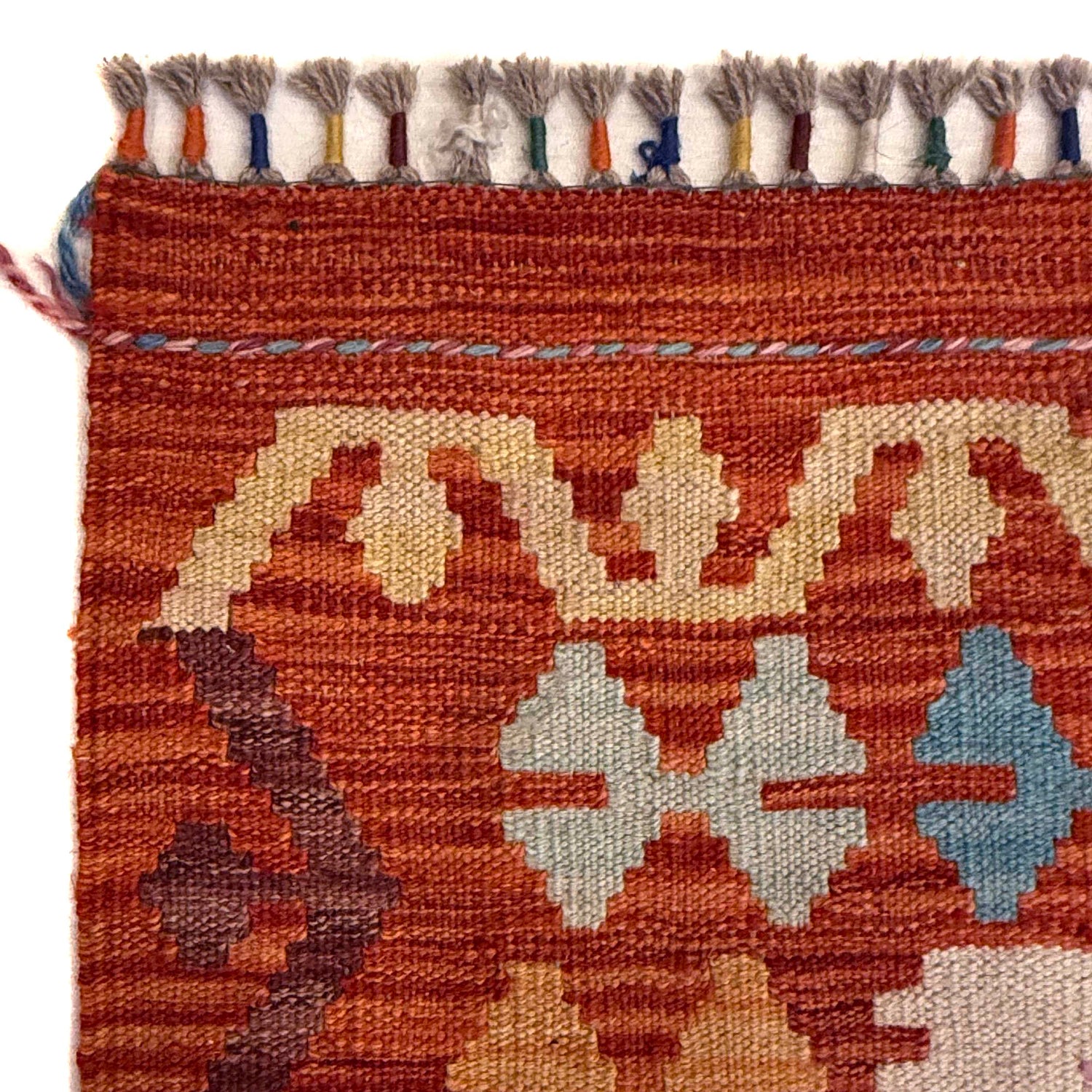 Handmade Vegetable Kilim 6' 8" x 9' 11" (ft) - No. G36651