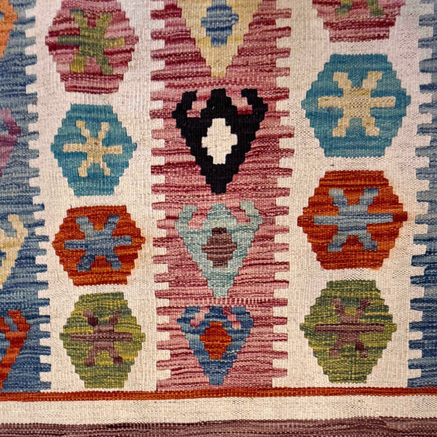 Handmade Vegetable Kilim 6' 8" x 9' 10" (ft) - No. G36653