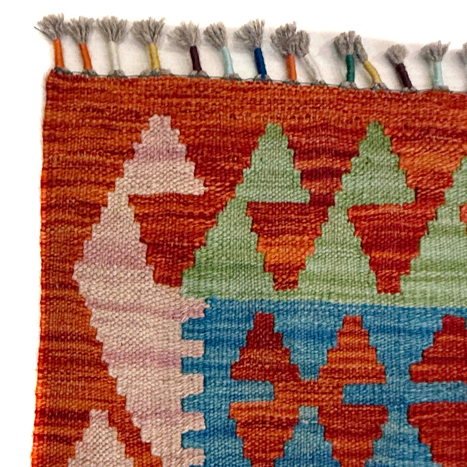 Handmade Vegetable Kilim 6' 7" x 9' 11" (ft) - No. G36655