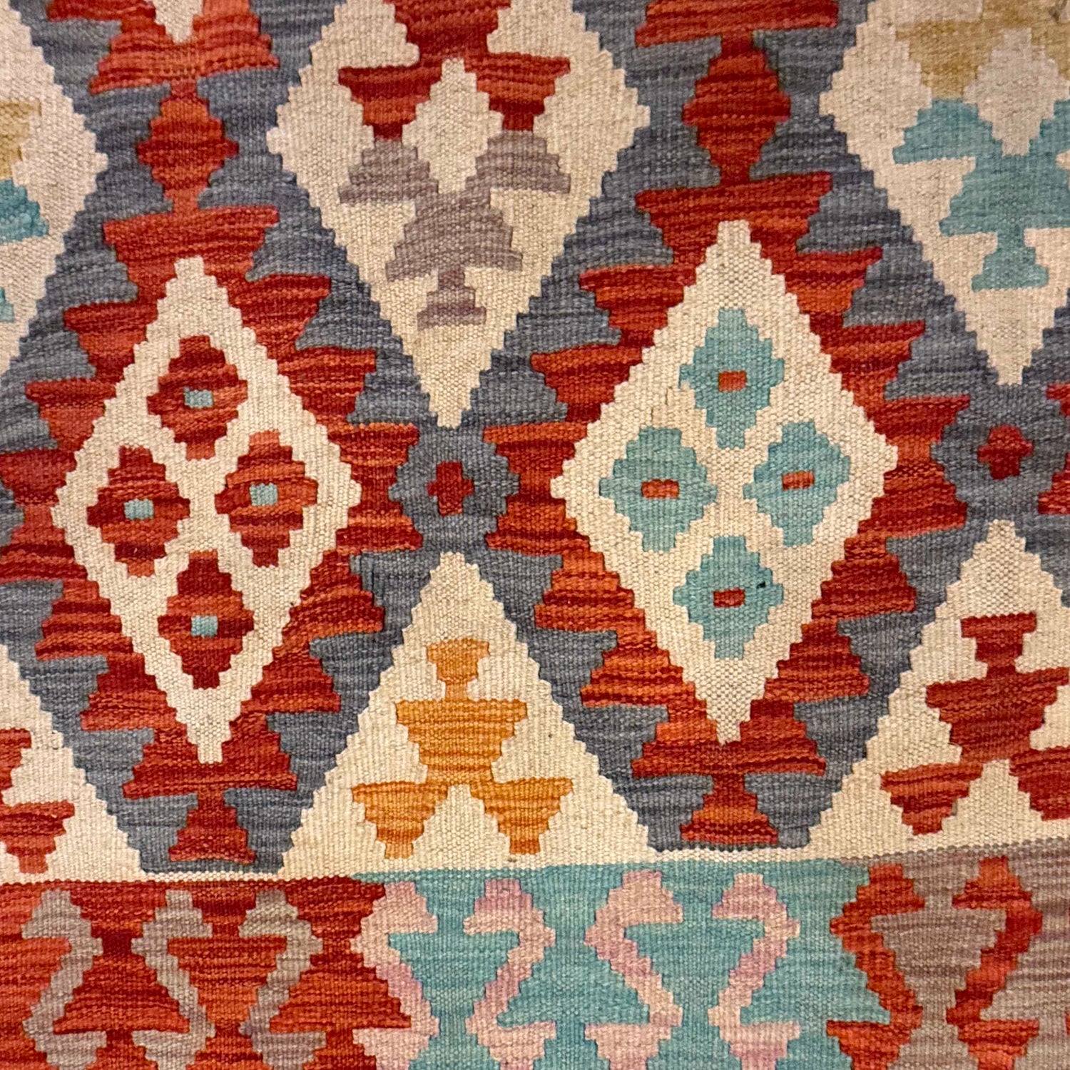 Handmade Vegetable Kilim 6' 7" x 9' 11" (ft) - No. G36655