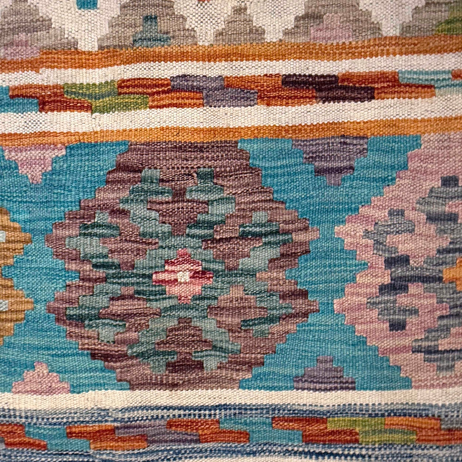 Handmade Vegetable Kelim 6' 9" x 10' 1" (ft) - No. G36656