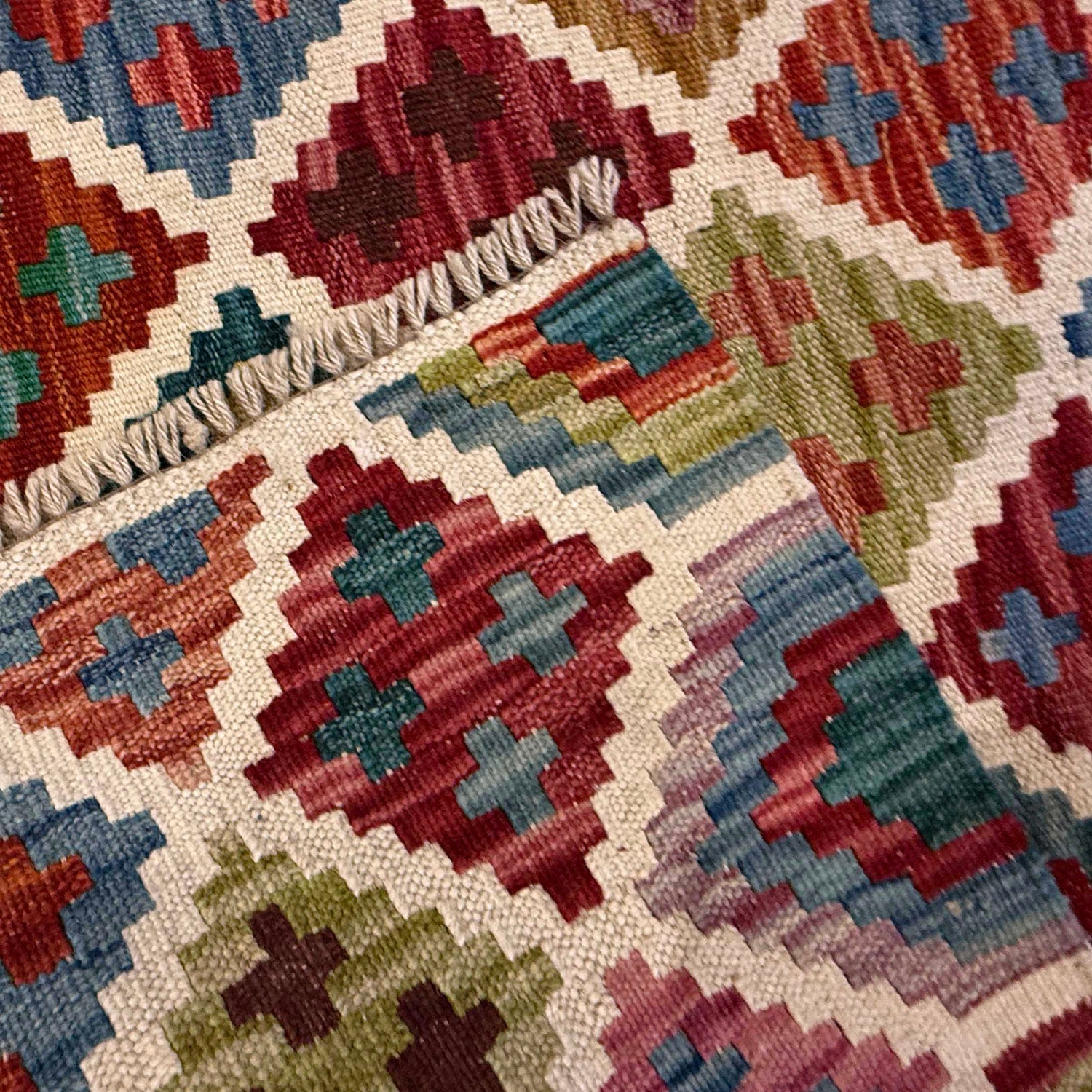 Handmade Vegetable Kelim 3' 4" x 5' 0" (ft) - No. G36657