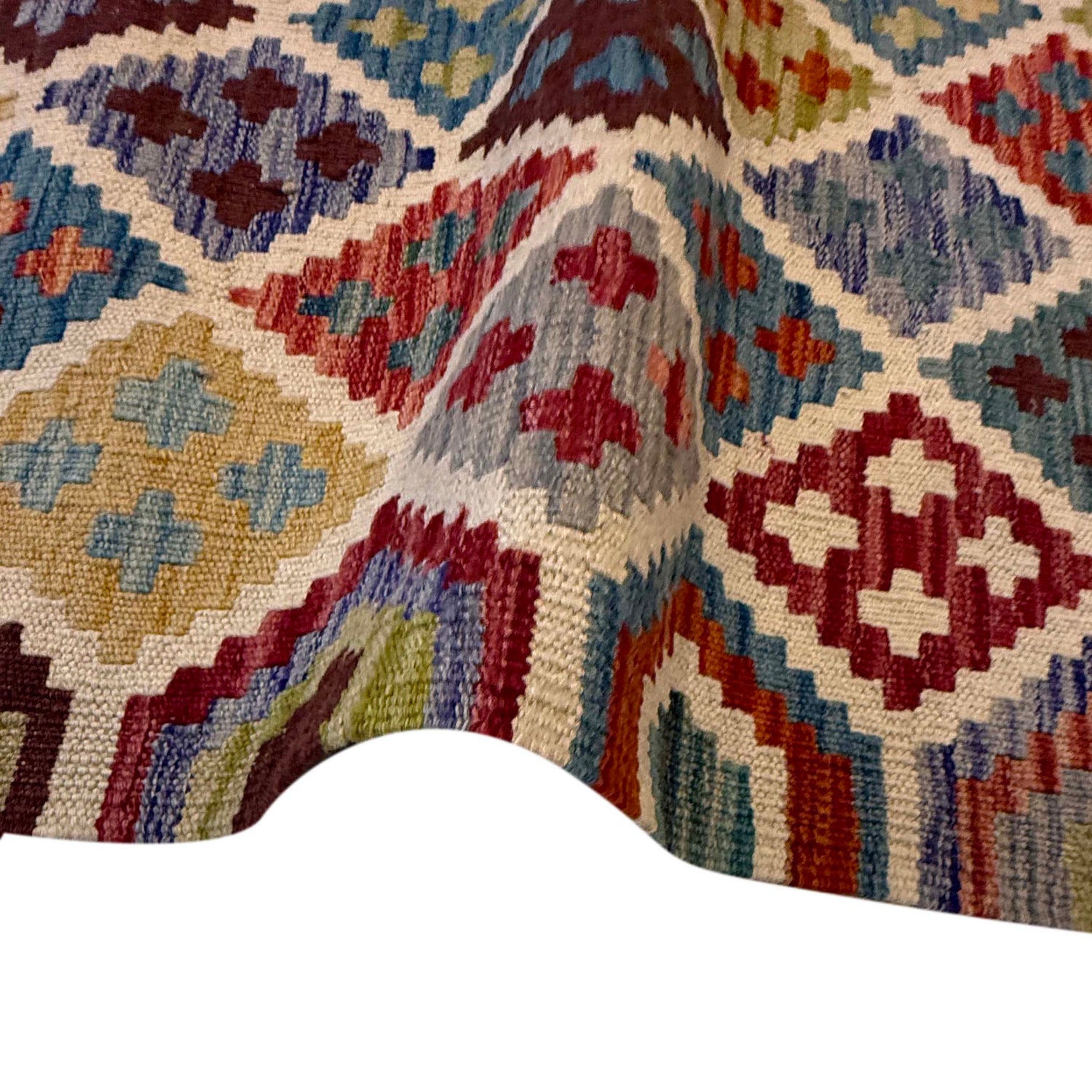 Handmade Vegetable Kelim 3' 4" x 5' 0" (ft) - No. G36657