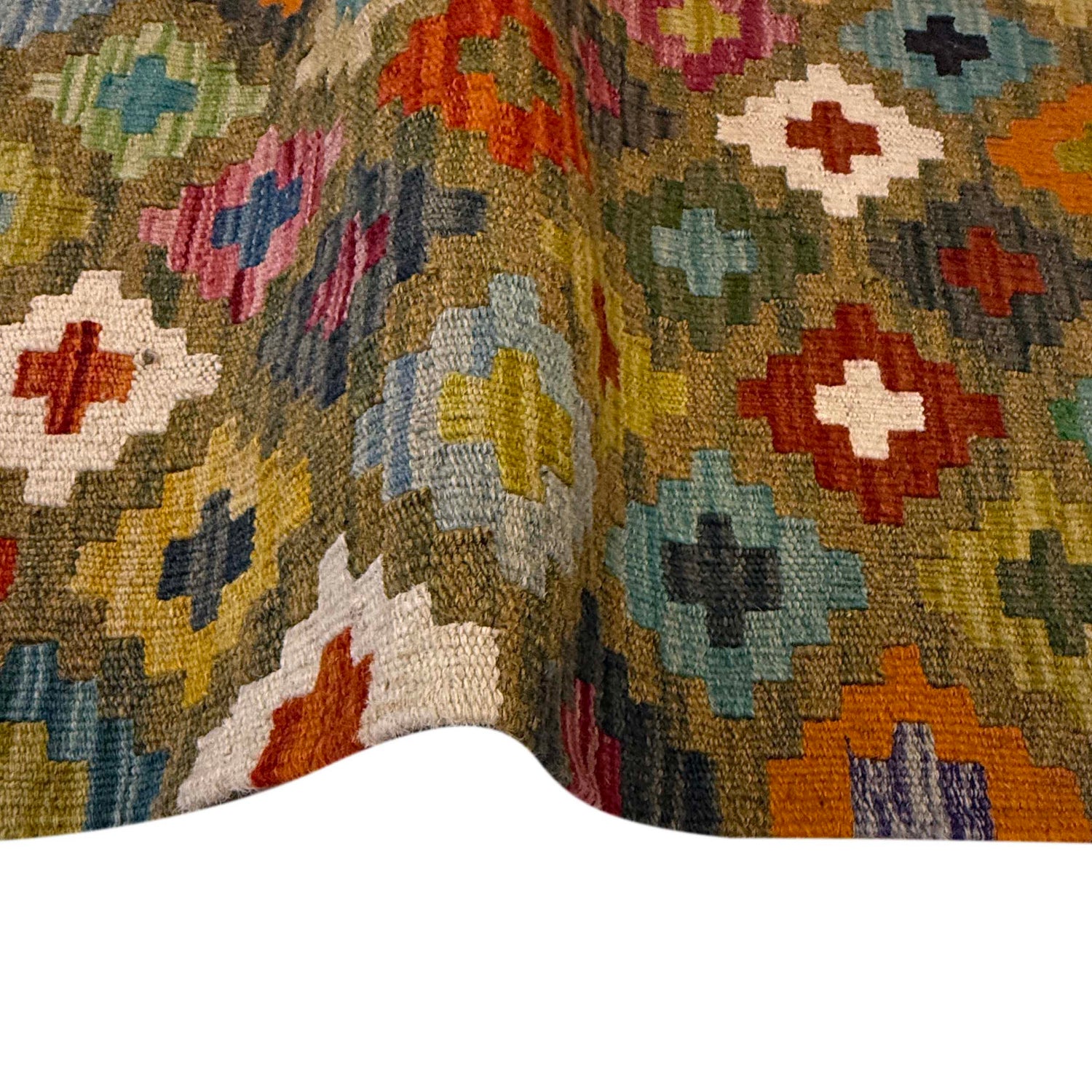 Handmade Vegetable Kilim 4' 3" x 6' 0" (ft) - No. G36658