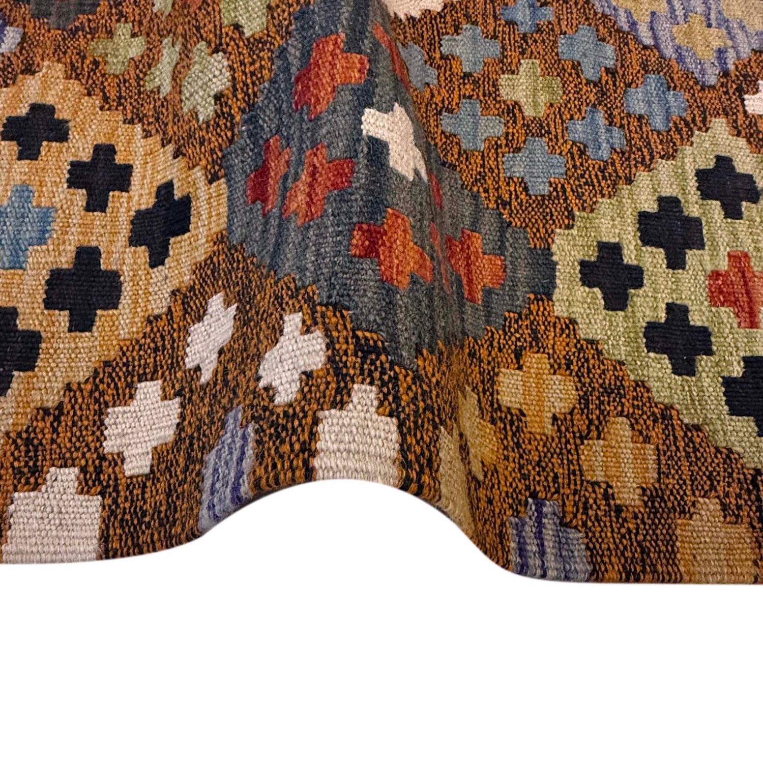 Vegetable Kilim Runner 2' 8" x 9' 10" (ft) - No. G36660