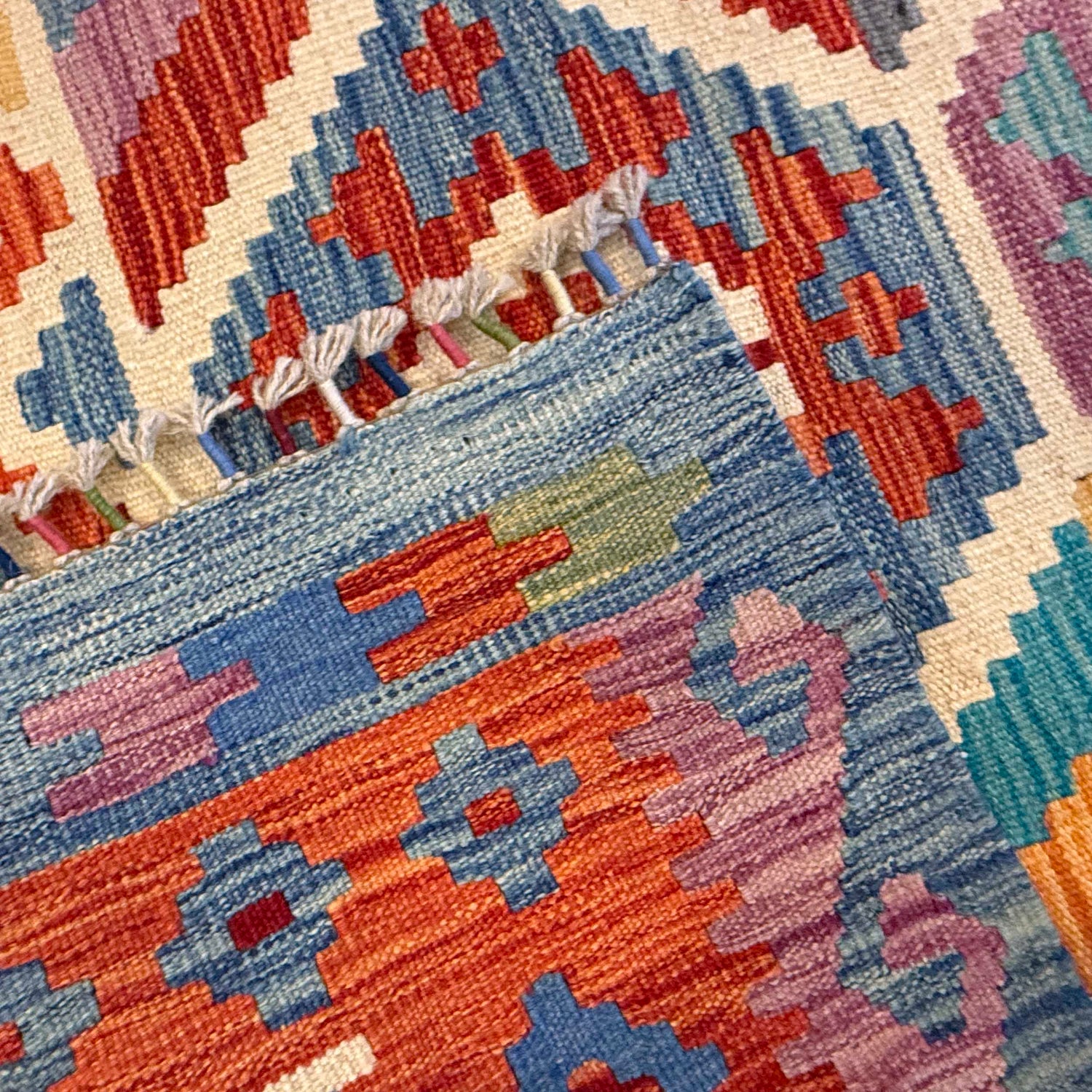 Handmade Vegetable Kelim 6' 7" x 10' 0" (ft) - No. G36661