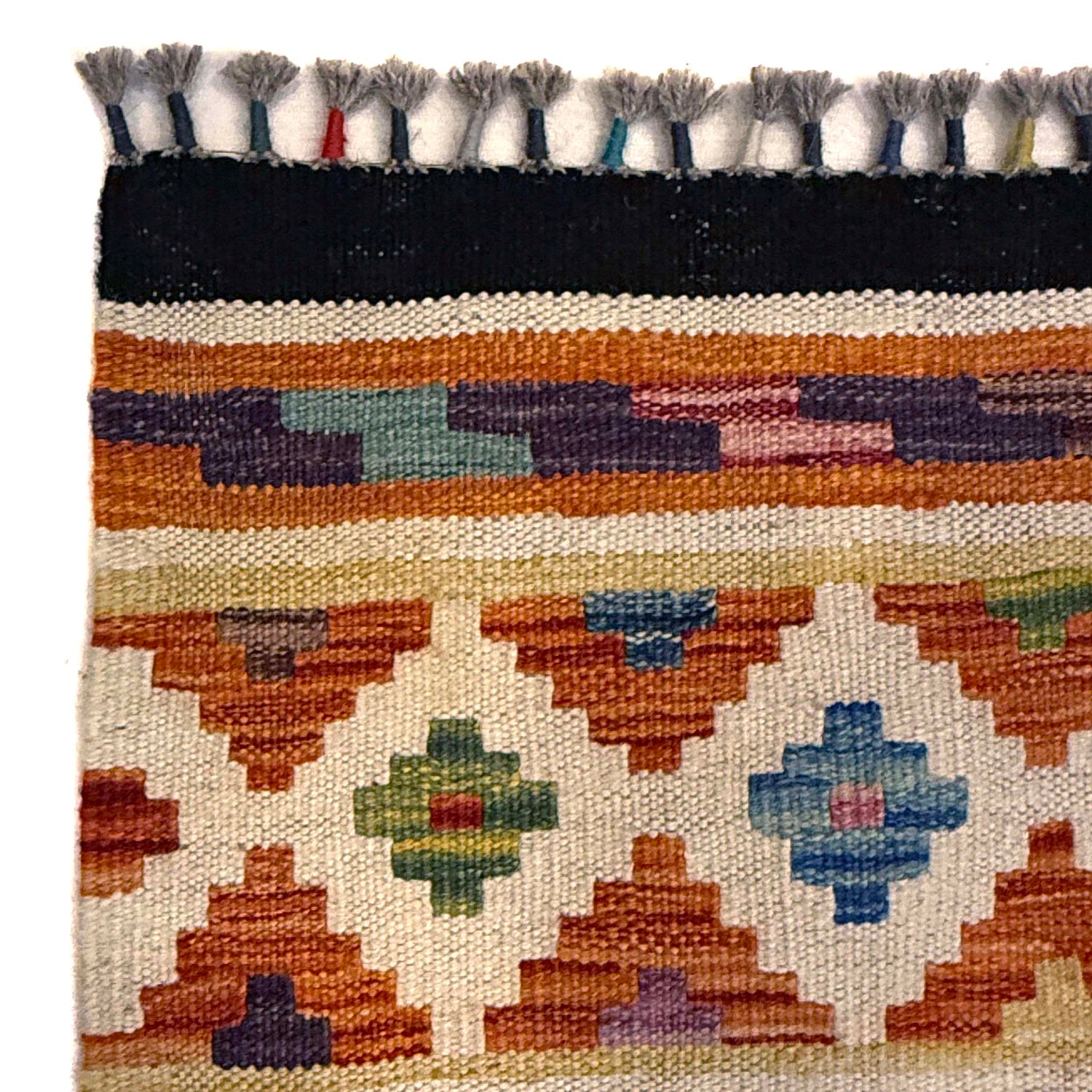 Handmade Vegetable Kilim 6' 7" x 9' 10" (ft) - No. G36662
