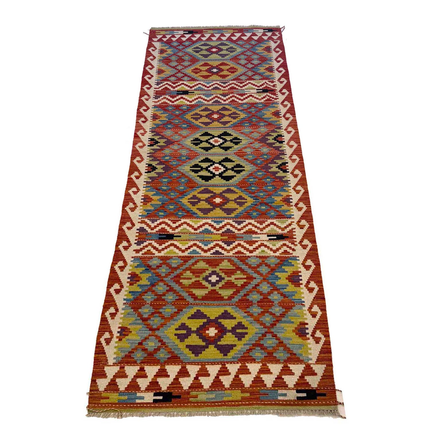 Vegetable Kilim Runner 2' 9" x 9' 8" (ft) - No. G36676