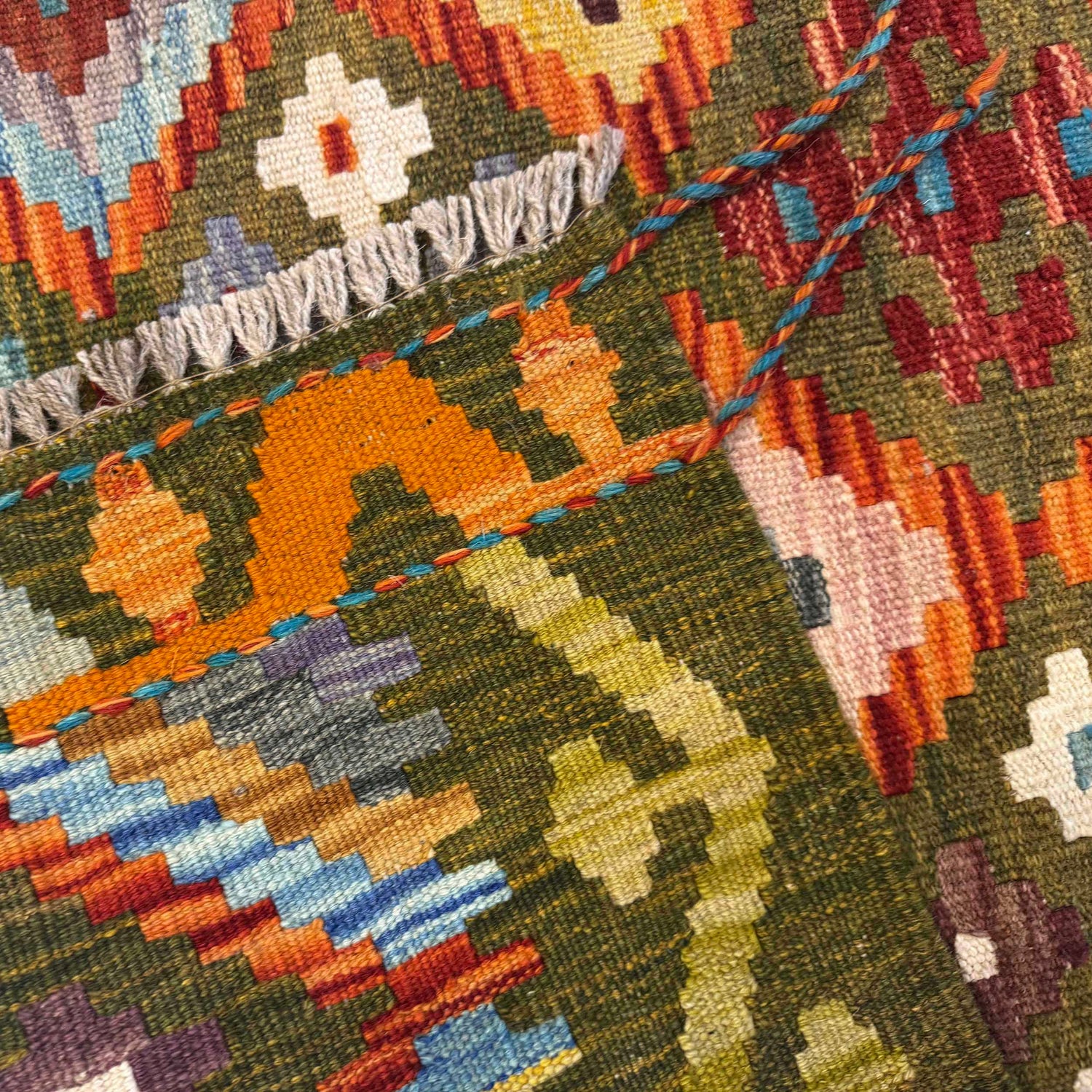 Vegetable Kilim Runner 2' 6" x 6' 8" (ft)- No. G36679