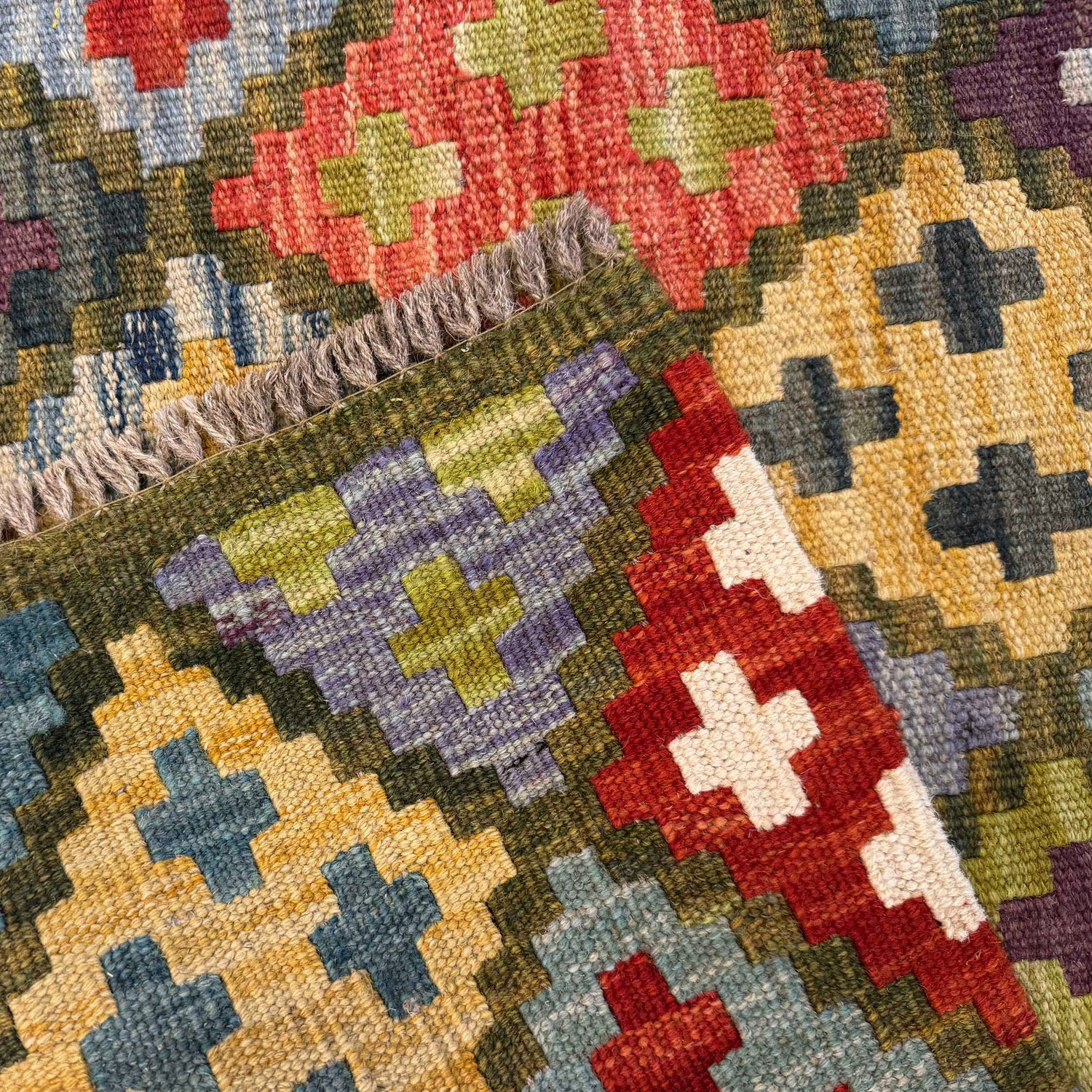 Handmade Vegetable Kilim 3' 5" x 5' 0" (ft) - No. G36680