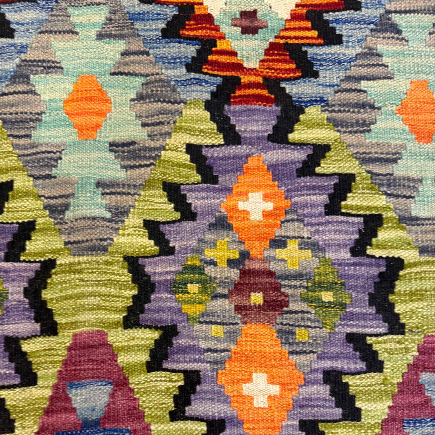 Handmade Vegetable Kelim 4' 1" x 6' 1" (ft) - No. G36681