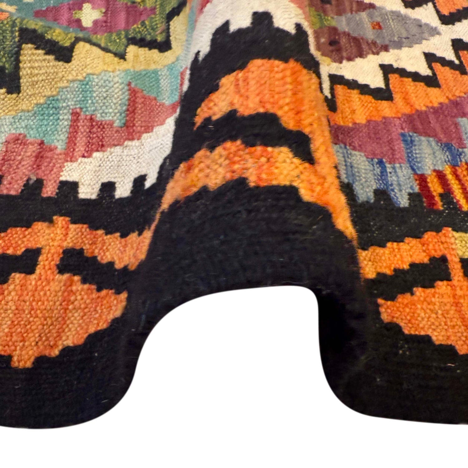 Handmade Vegetable Kelim 4' 1" x 6' 1" (ft) - No. G36681