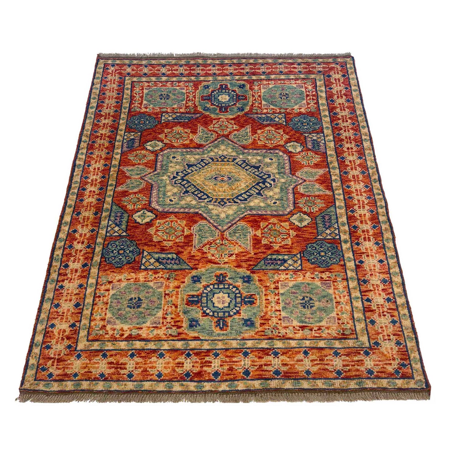 Handmade Mamluk Rug 3' 11" x 5' 9" (ft) - No. G36682