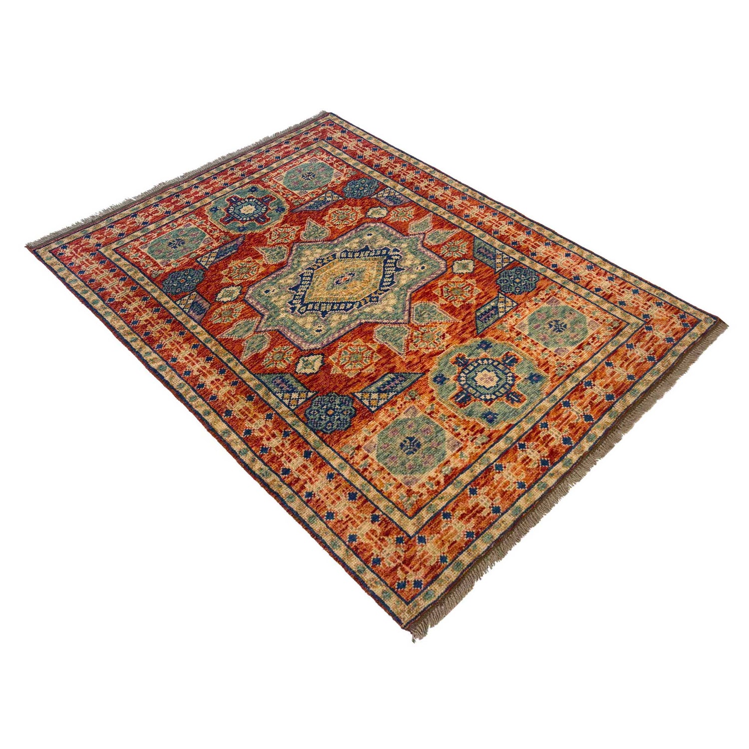 Handmade Mamluk Rug 3' 11" x 5' 9" (ft) - No. G36682