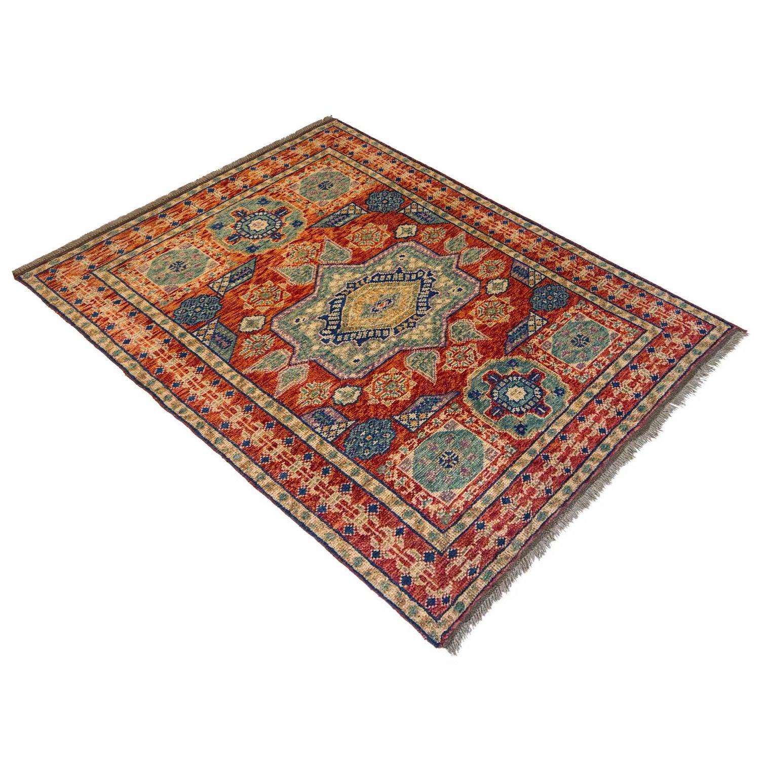 Handmade Mamluk Rug 3' 11" x 5' 9" (ft) - No. G36682