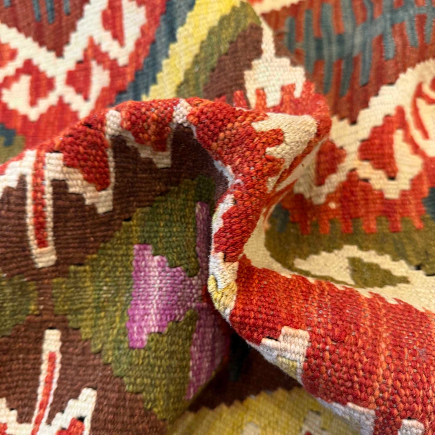 Handmade Vegetable Kilim 5' 10" x 8' 2" (ft) - No. G36687