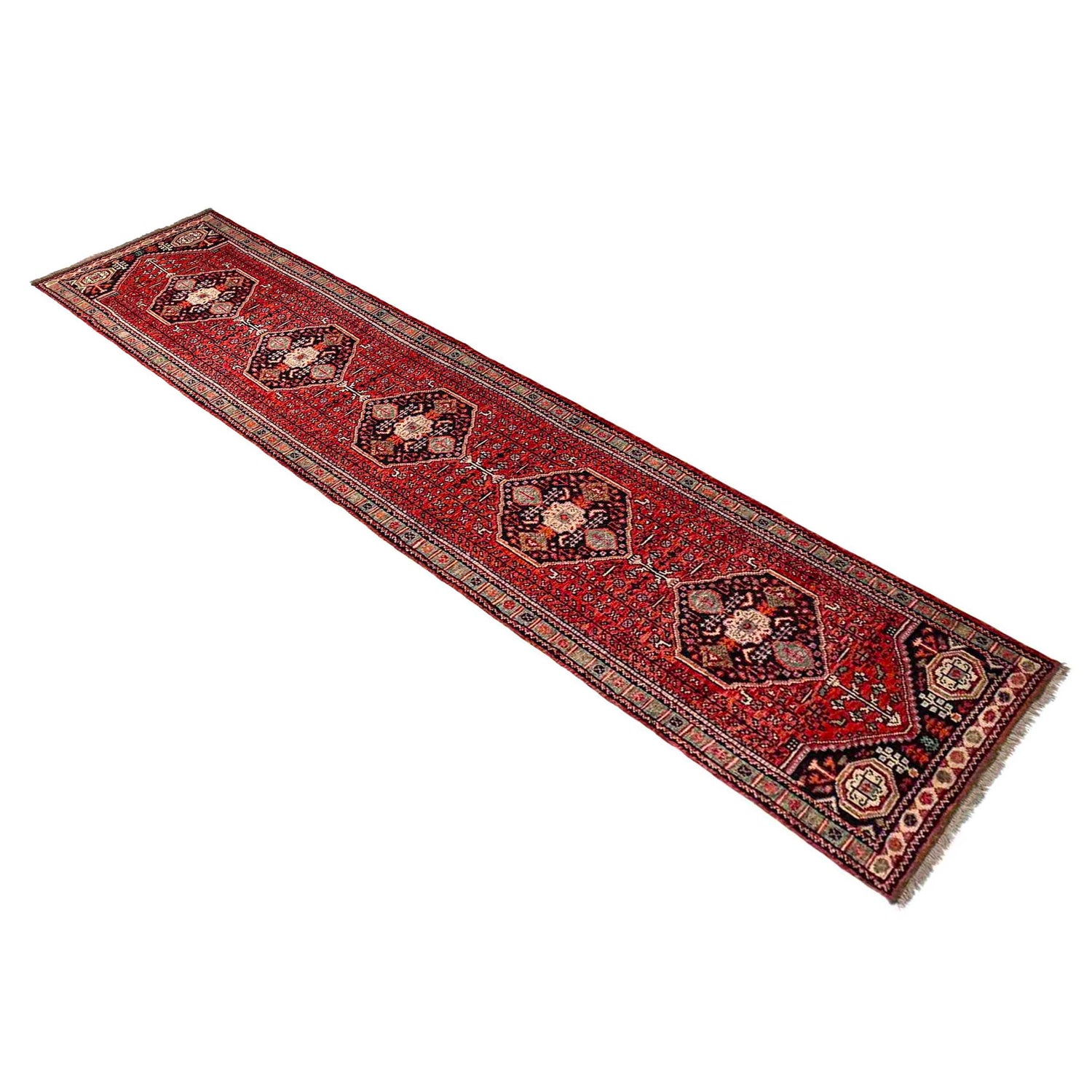 Hand Knotted Sherazi Runner Rug 2' 8" x 13' 0" (ft) - No. G36694