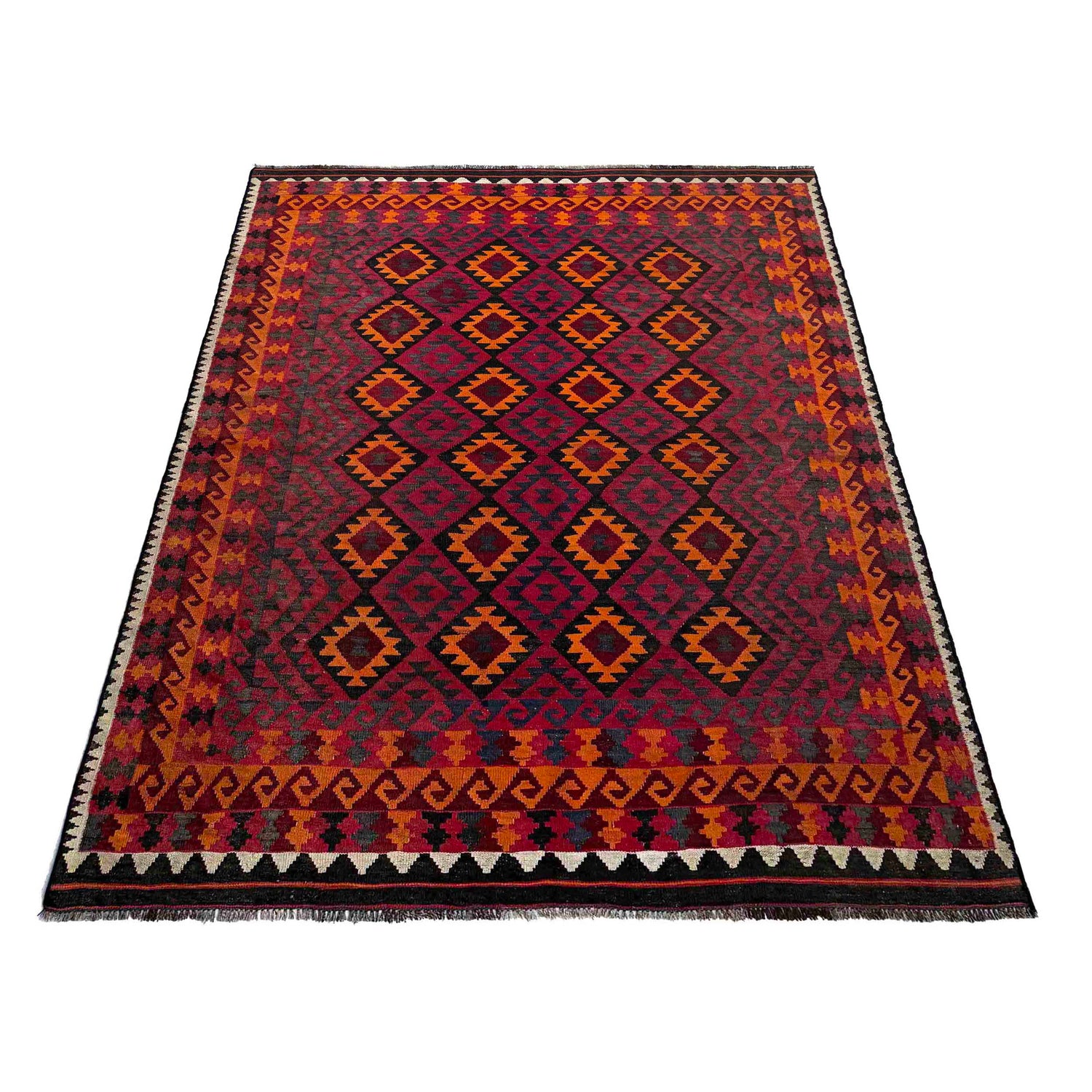 Handmade Vintage Kelim 6' 2" x 9' 5" (ft) - No. G36711