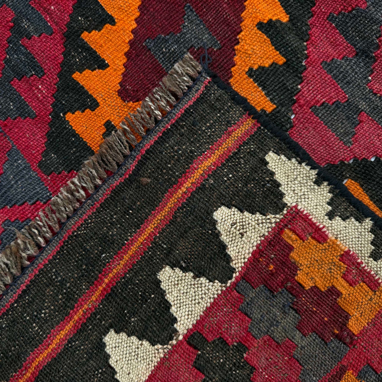 Handmade Vintage Kelim 6' 2" x 9' 5" (ft) - No. G36711