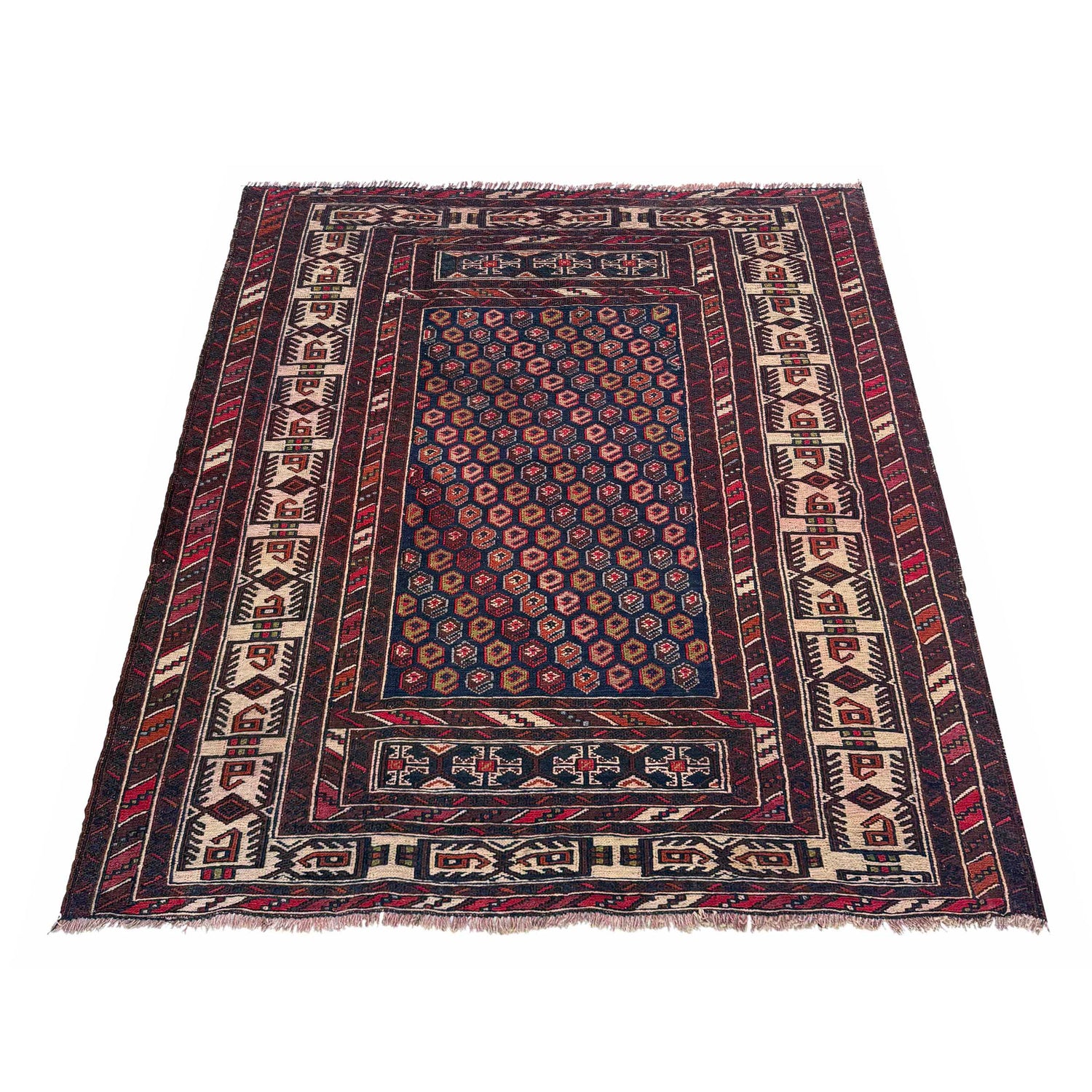 Hand Knotted Premium Quality Kelim 3' 9" x 4' 1" (ft) - No. G36713