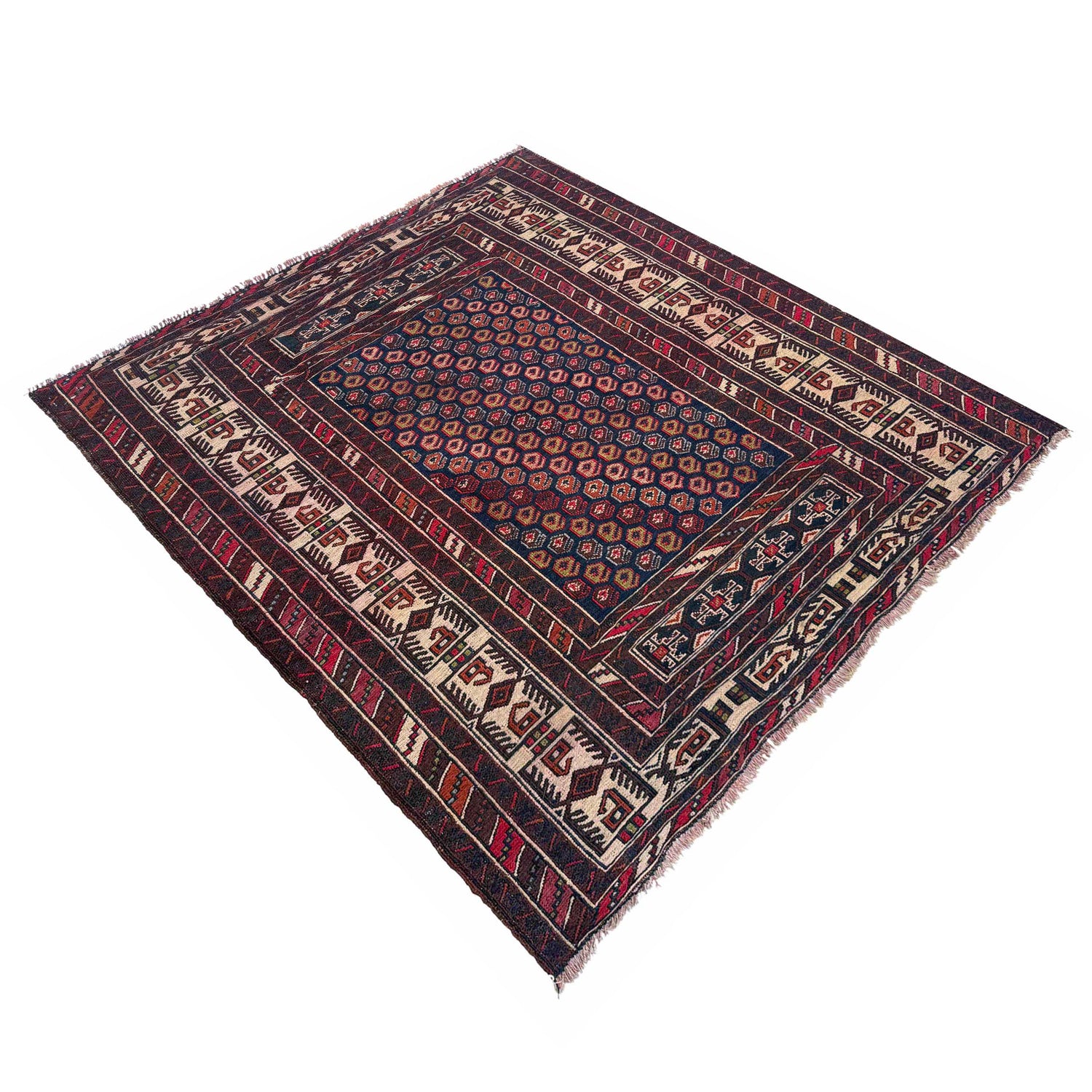 Hand Knotted Premium Quality Kelim 3' 9" x 4' 1" (ft) - No. G36713